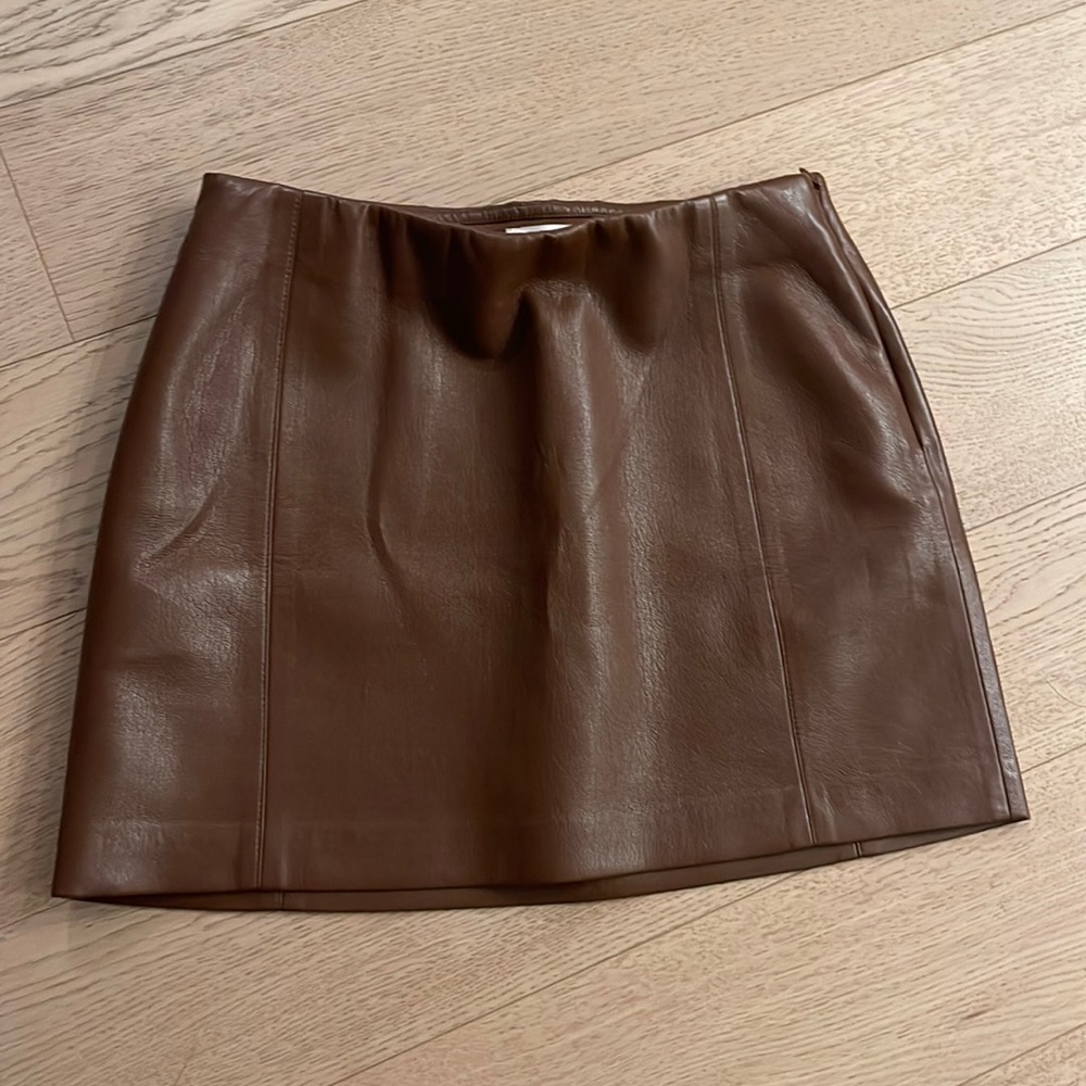 Aritzia Brown Mini Skirt